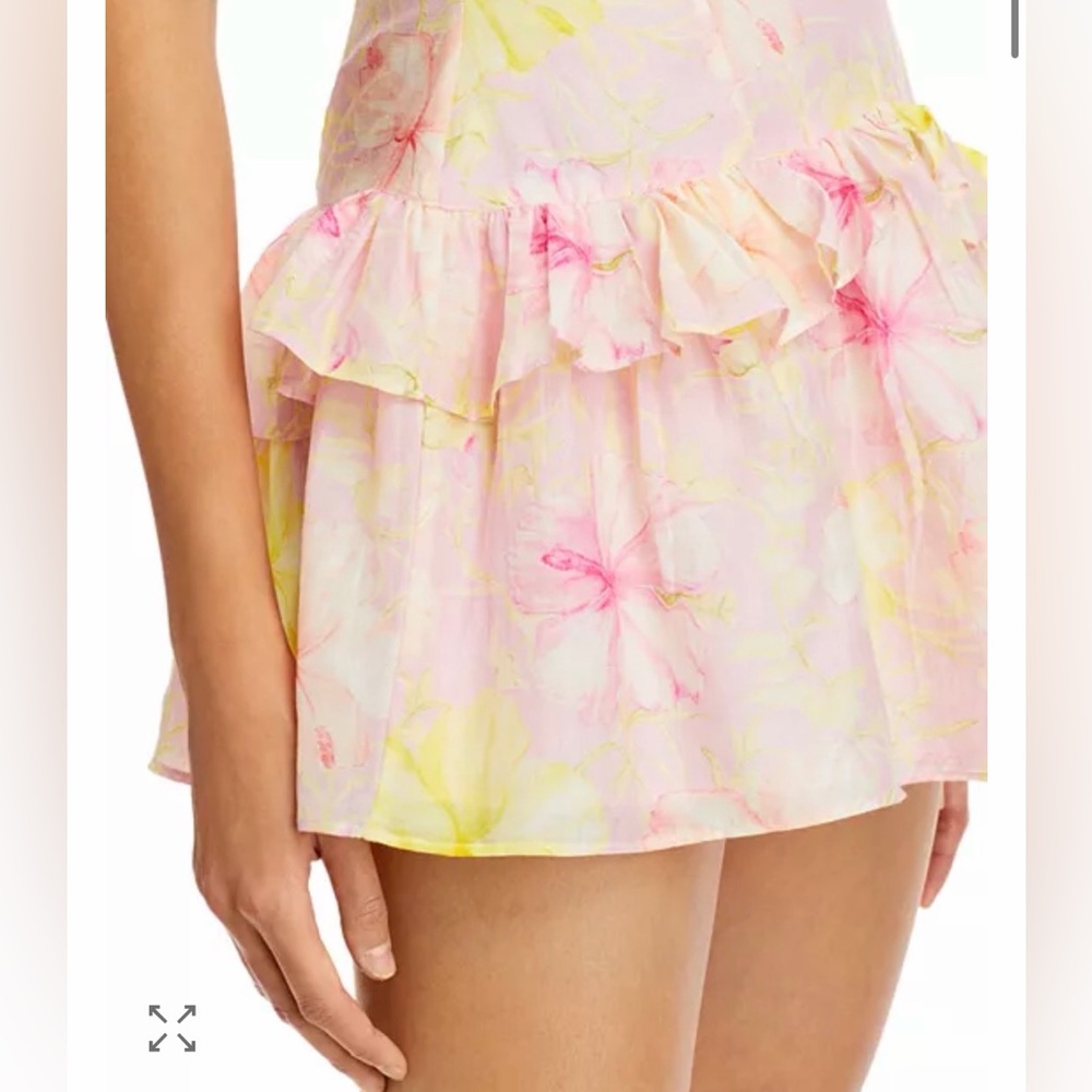 LoveShackFancy Fabienne Cotton-Silk Mini Dress - size 6 - Picture 6 of 10